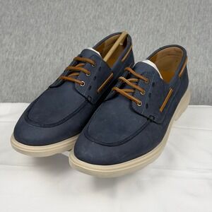 Frye Connor Boat Shoe Mens 11M Indigo Nubuck Deck Shoes FR41838-INDI